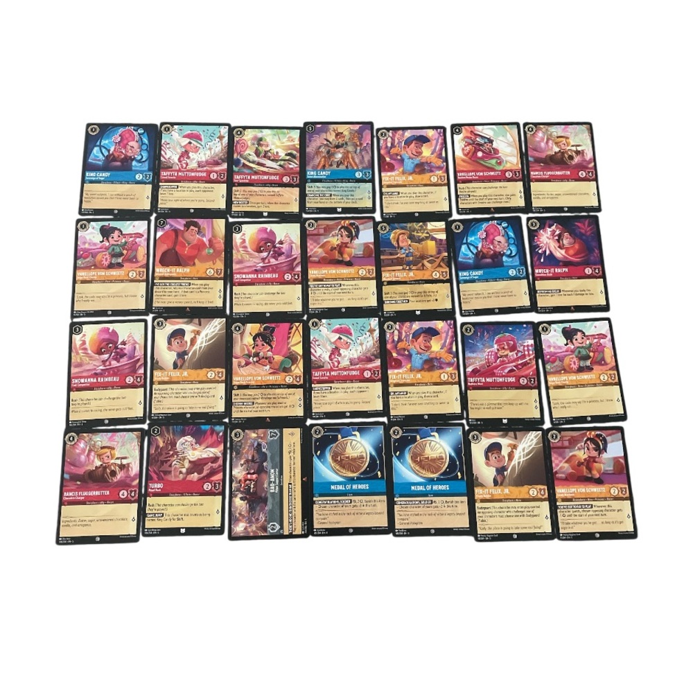 Disney Lorcana Wreck it Ralph Trading Cards + 1 Foil Card